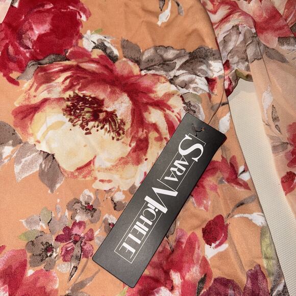 Sara Michelle Pink Floral Blouse - Women's Size Large - Picture 2 of 8